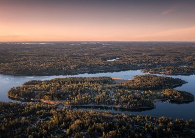 A view from a drone over my Island at home