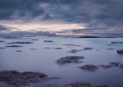 Islands in the beginning of the storm
